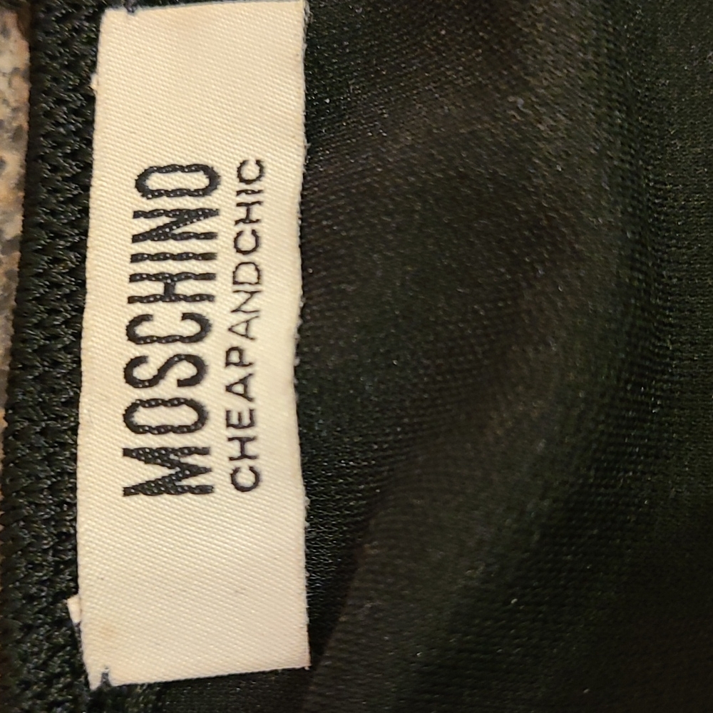 Moschino cheap and chic strapless dress/long skirt stretchy fabric with beading - Picture 8 of 8